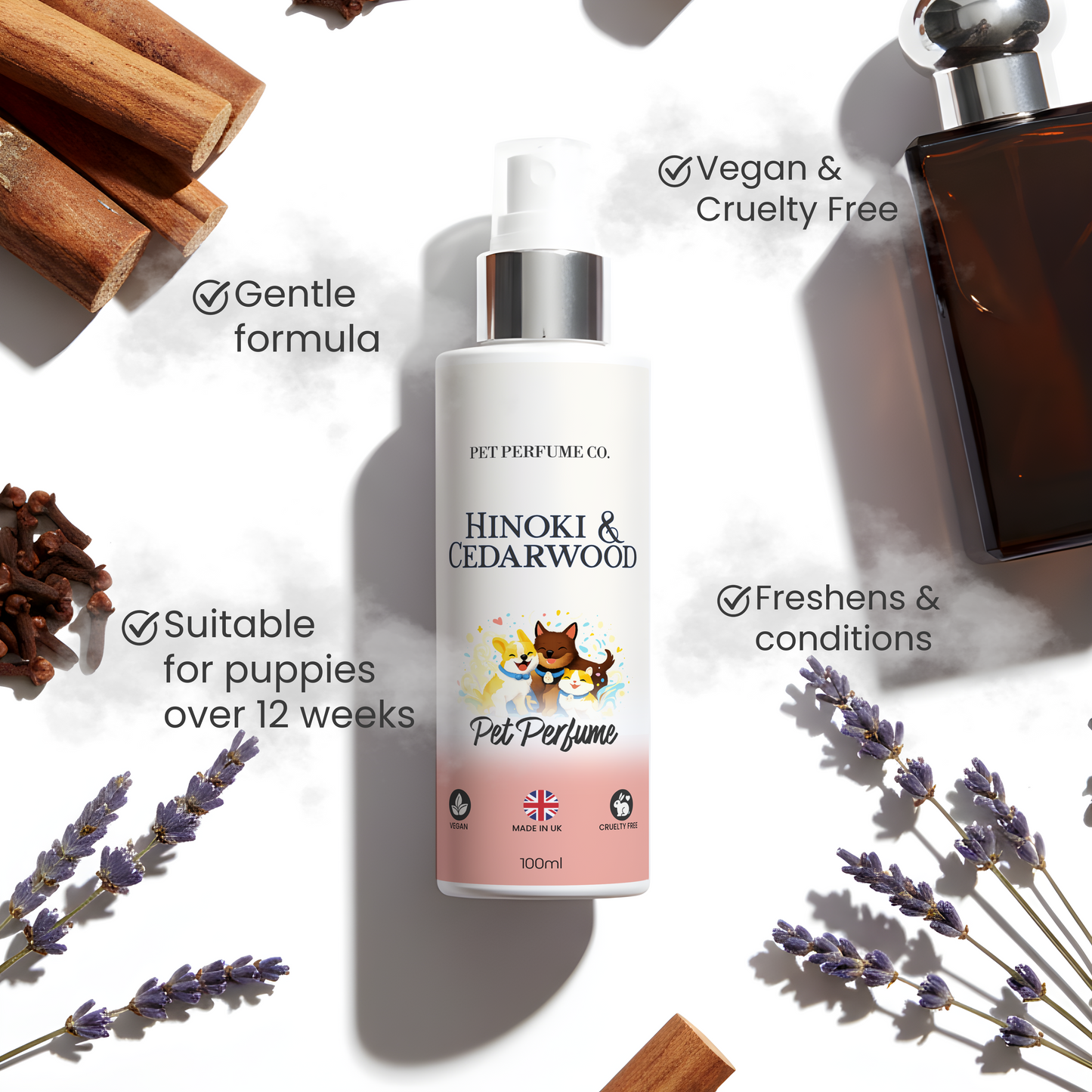 Hinoki And Cedarwood Pet Perfume